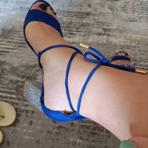 Envie Shoes blue sandals like new, size 37