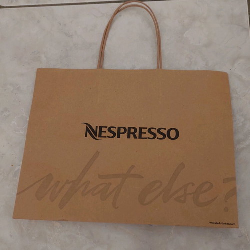Nespresso What Else paper bag new