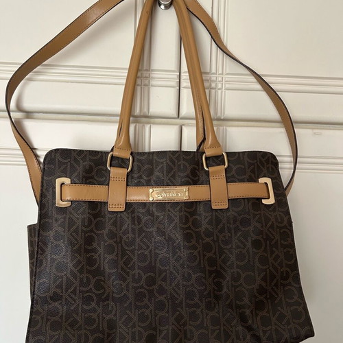 Calvin Klein brown handbag like new