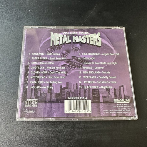 Metal Masters Volume Four CD, heavy metal collection
