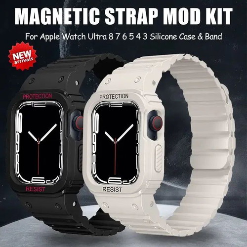 Shockproof Case with Strap for Apple Watch Ultra SE 9 8 7 6 5 4