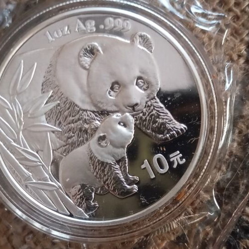 Chinese Panda Silver Coins 8 x 1 Troy Ounce Uncirculated