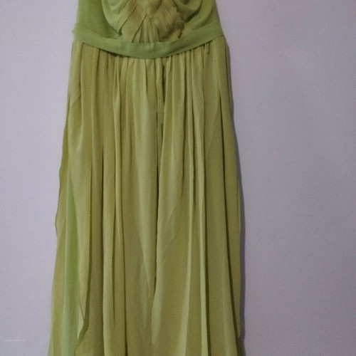 Evening dress new, size 4XL, green, muslin and satin