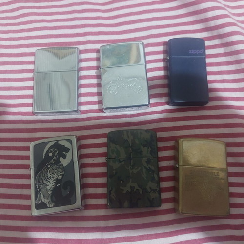 Zippo lighters used, pack
