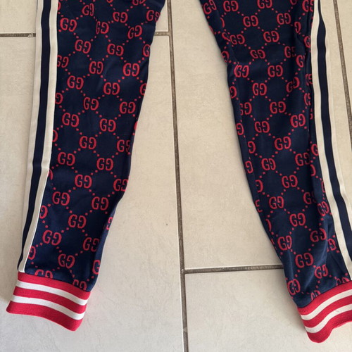 Gucci tracksuit pant XL black and red like new