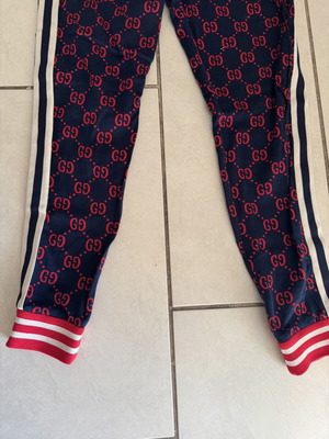 Gucci tracksuit pant XL black and red like new