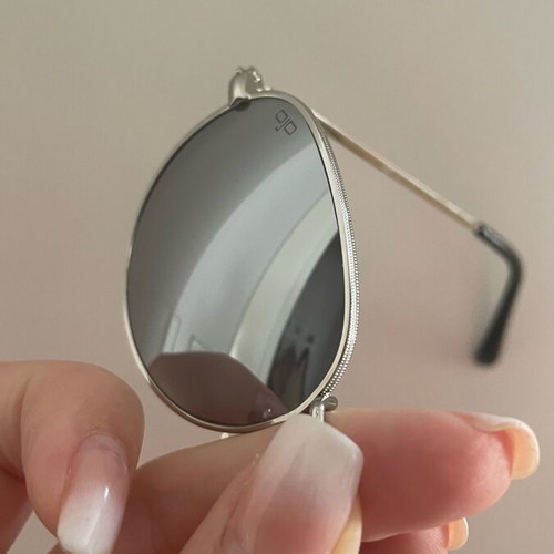 OJO women's sunglasses mirror new, black and silver