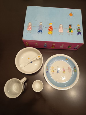 Espiel children's porcelain dinnerware set 5 pieces