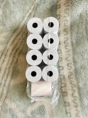 Θερμική χαρτοταινία 57mmX27m σαν καινούργια, 9 ρολά