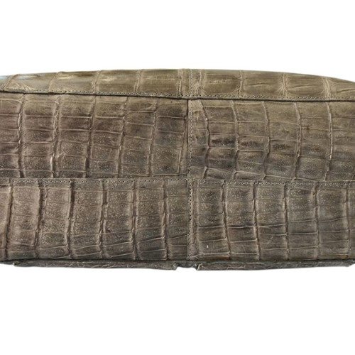 IRV vintage handbag gray croc embossed like new