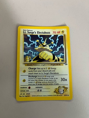 Lt. Surge’s Electabuzz 6/132 G1 Unlimited Holofoil Rare like new