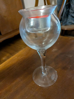 Glass decorative tealight holder like new