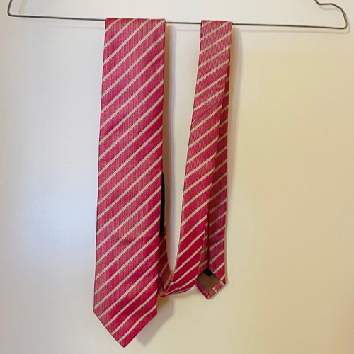 The Bostonians Silk Tie new, gray and pink