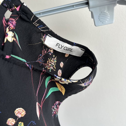 Floral mini dress with ruffles like new, Fly girl brand