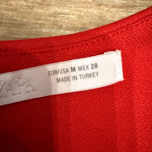 Zara red dress, summer 2026