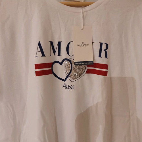Springfield white t-shirt new size L