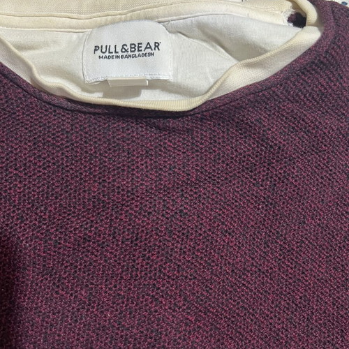 Pull & Bear sweater used, red, size M