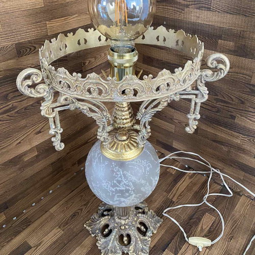 Vintage table lamp used without bulb
