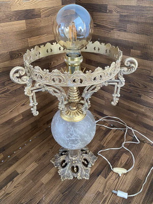 Vintage table lamp used without bulb