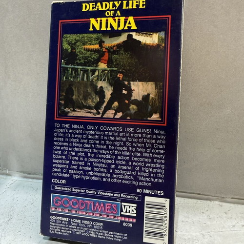 Deadly Life of A Ninja VHS used, adventure