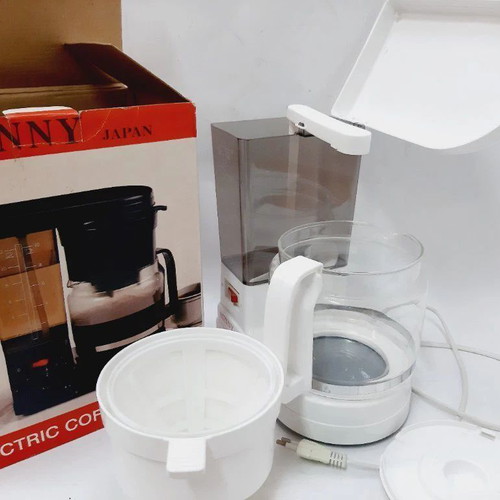 Sunny Electric Coffee Maker like new, white and transparent