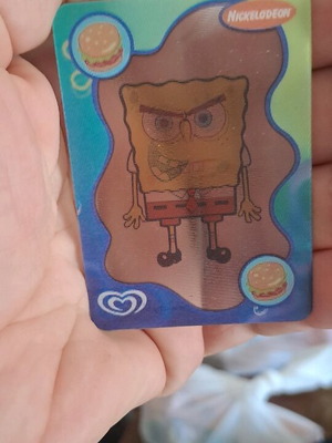 3D card SpongeBob like new, collectible