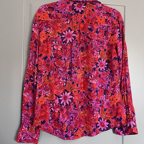 Sézane long-sleeve shirt like new, vibrant colors, size S
