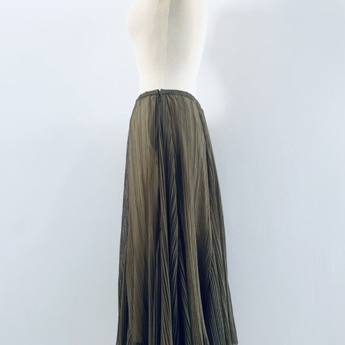 Dyens + Fotinaki midi skirt, khaki, medium