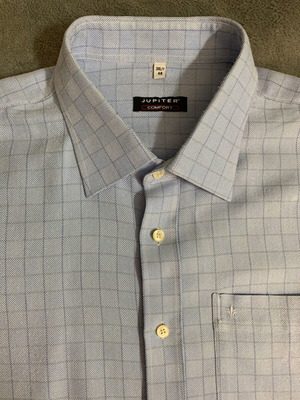 Jupiter men's dress shirt 3XL, turquoise, cotton blend
