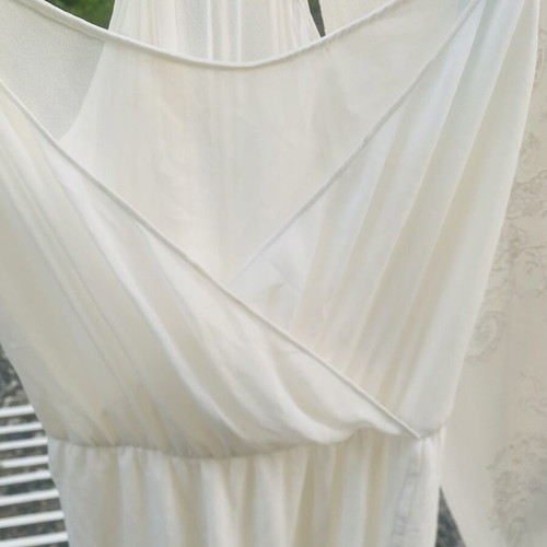 Chiffon dress beige size M like new