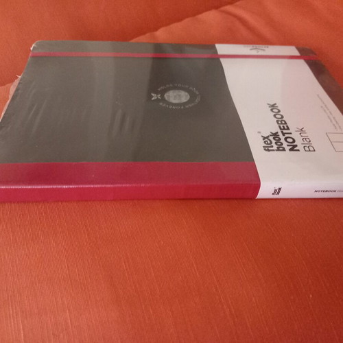 Flexbook Notebook like new with black cover and red detail