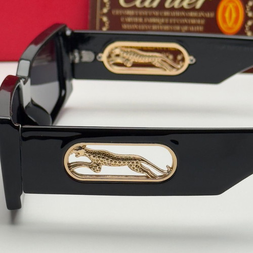 Cartier Panther Edition rectangular sunglasses new, black and white