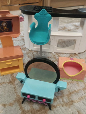 Doll furniture used, mainly Barbie