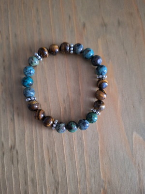 Men's bracelet with multicolored stones like new