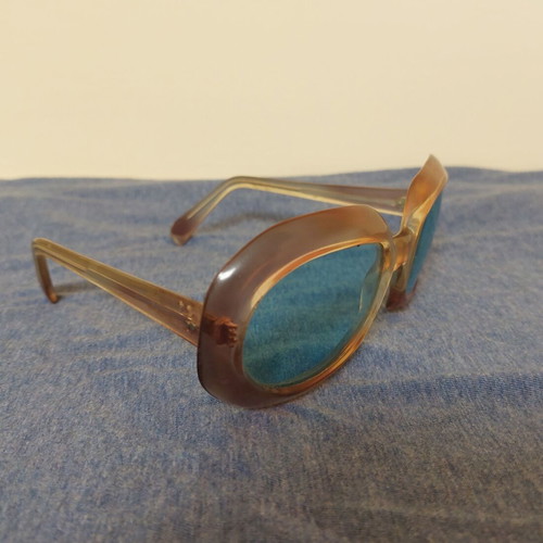 Vintage sunglasses 50s collectible used, horn-rimmed frame