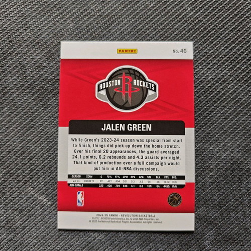 Base card Jalen Green Revolution NBA 24/25 new authentic