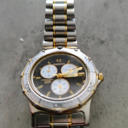 Catamaran chronograph like new, vintage 90s, black and silver