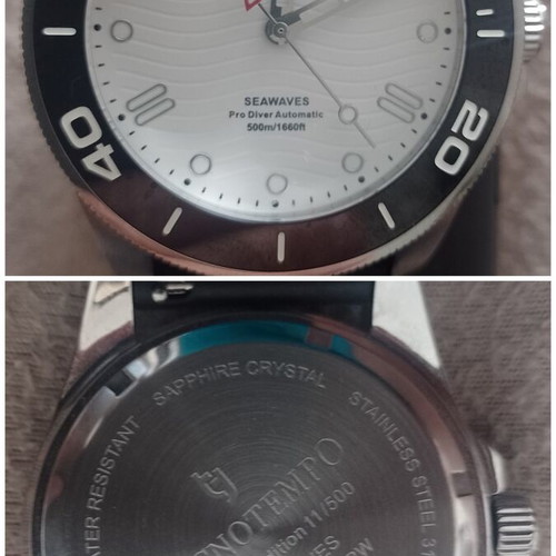 Tecnotempo automatic watches like new, set of three, white and green