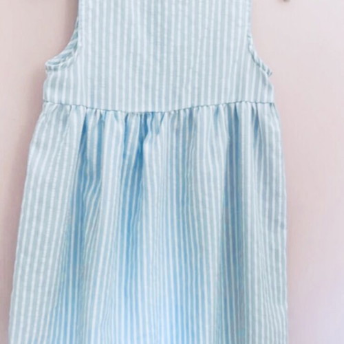 Zara dress for 5-year-old girl, blue and white stripes