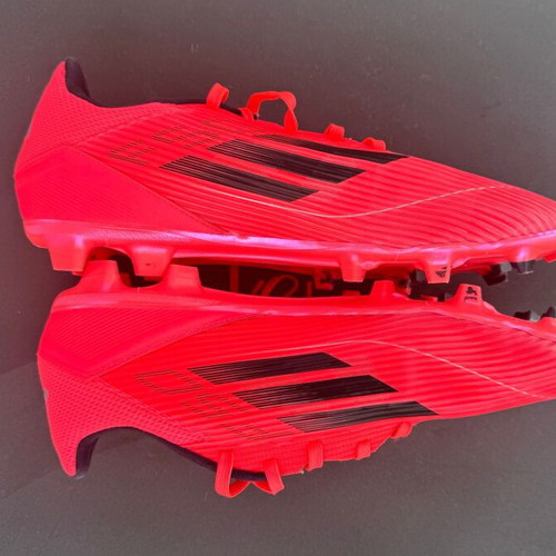 Adidas F50 League Firm/Multi-Ground Boots like new, men's size 44.5, red pink