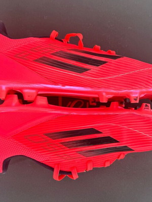 Adidas F50 League Firm/Multi-Ground Boots like new, men's size 44.5, red pink