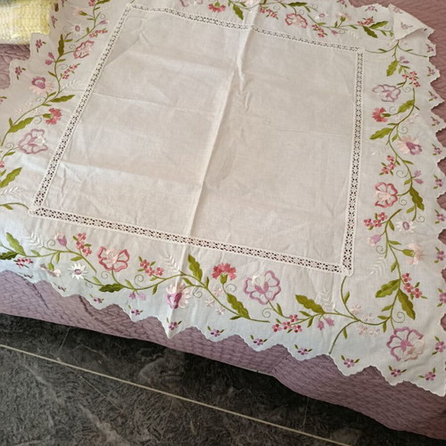 Tablecloth used 85×85 with some marks
