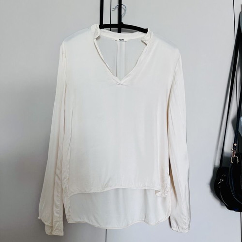 Silk blouse Pour Moi like new, cream white, size S