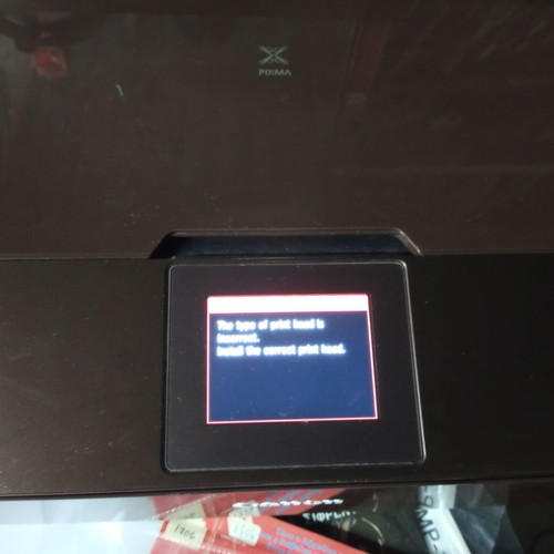 Πολυμηχάνημα Canon MG7150 μεταχειρισμένο, δεν αναγνωρίζει την κεφαλή, καφέ