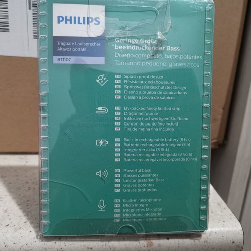 Philips BT110 PixelPop Φορητό Bluetooth Ηχείο 4W Καινούργιο Λευκό