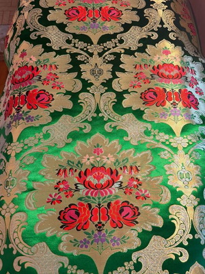 Indian Synthetic Silk Fabric for Ecclesiastical Vestments 10m x 0.75m new