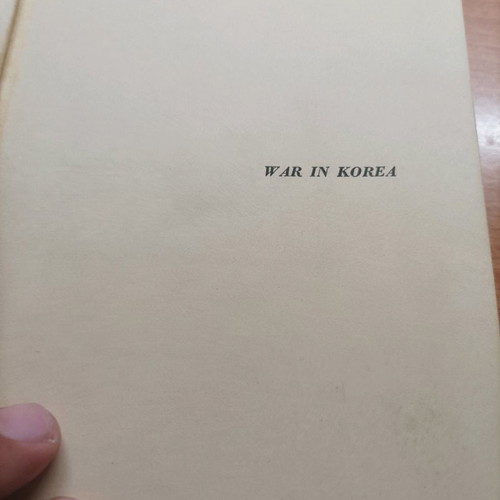 RARE BOOK WAR IN KOREA OF 1951
