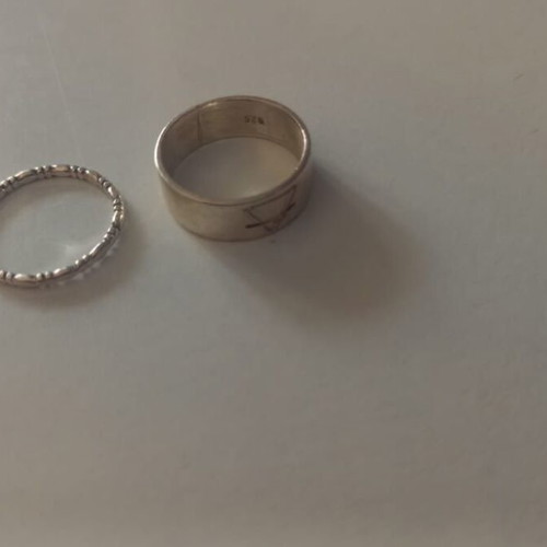 Set of two silver 925 rings like new