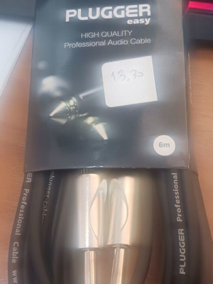 Plugger audio cable 6m