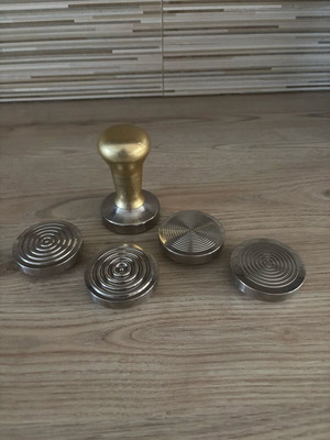 Asso Tamper with 58.5mm bases, lightly used, set of 5